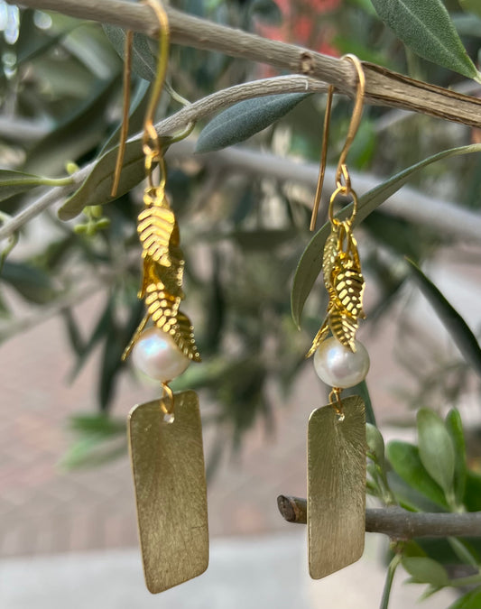 Golden Nature Earrings